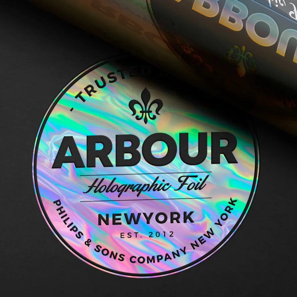 Holographic Foil Stickers Custom Easy to Apply Stickers